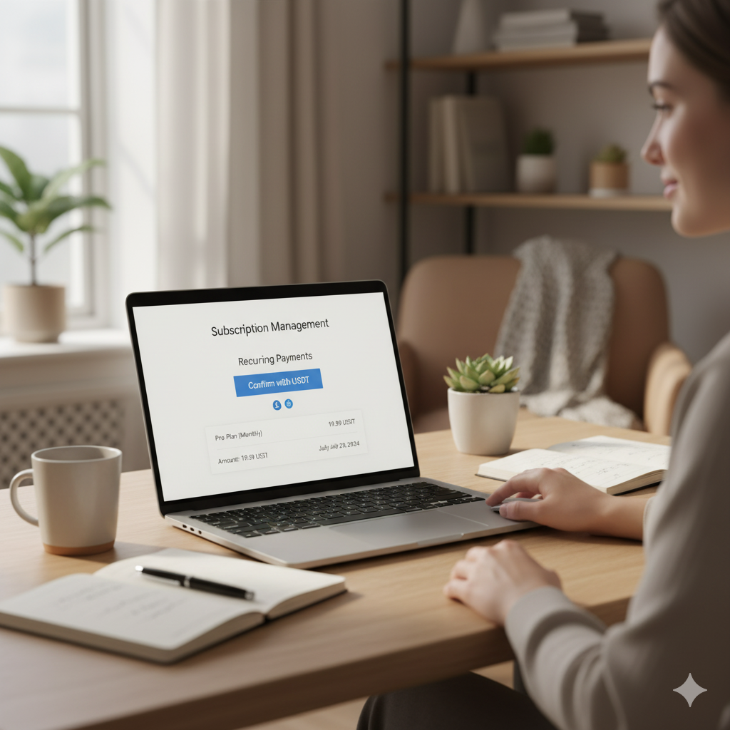Sterling to USDT for Subscription Payments