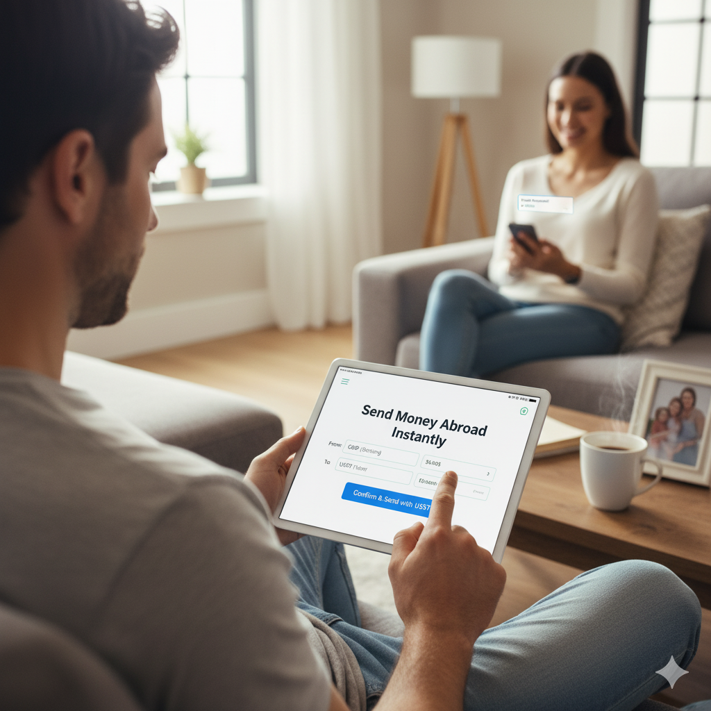 Sterling to USDT for Global Remittances